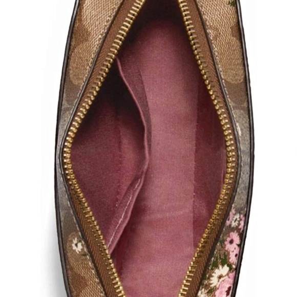 Coach Camera Bag in Signature Canvas with Evergreen Floral Print - Picture 3 of 4